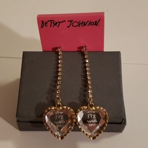 Betsey Johnson "Fly With Me" Earrings